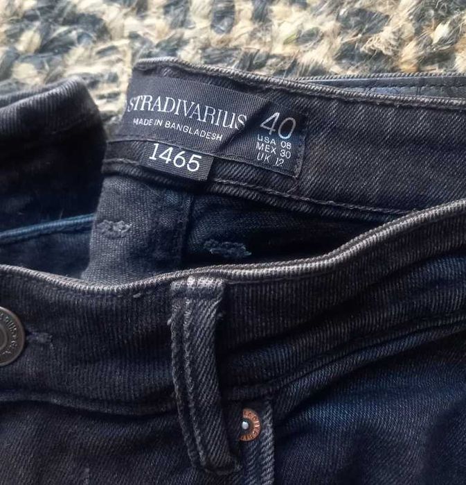 Calças ganga pretas Stradivarius