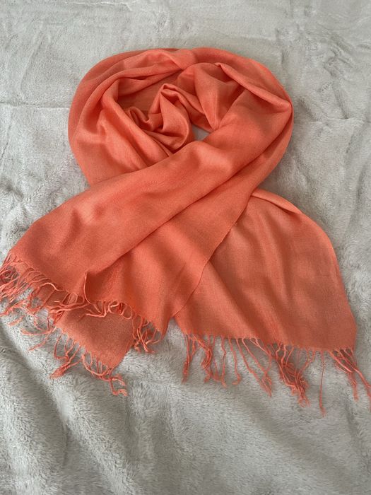 Szal damski, pomarańczowy