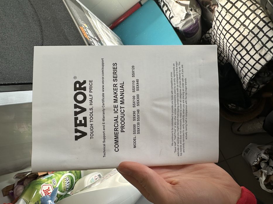 Maquina de gelo comercial VEVOR