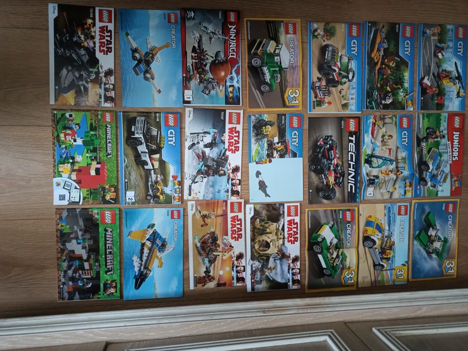Kocki lego duży zestaw z instrukcjami