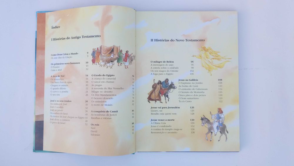 Biblia para crianças com encadernação de capa dura