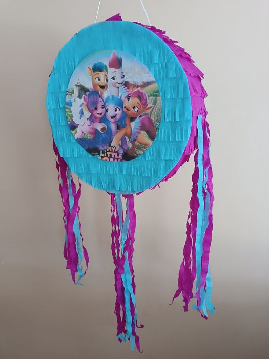 Zestaw piniata Pony Kucyki kij+imię