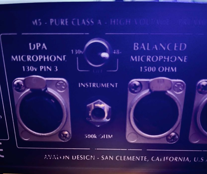 AVALON M5 Pure Class A High Voltage Preamplifier