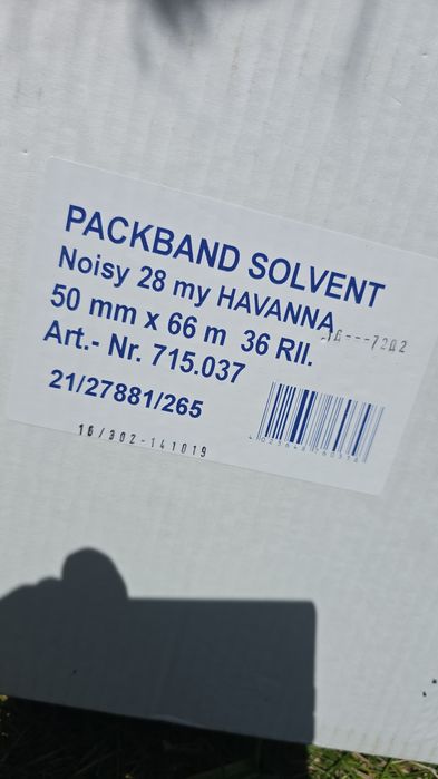 Taśma brąz 66m x 50mm 12szt.