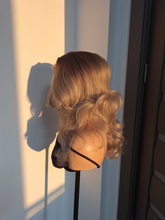 Peruka lace ombre blond platynowy
