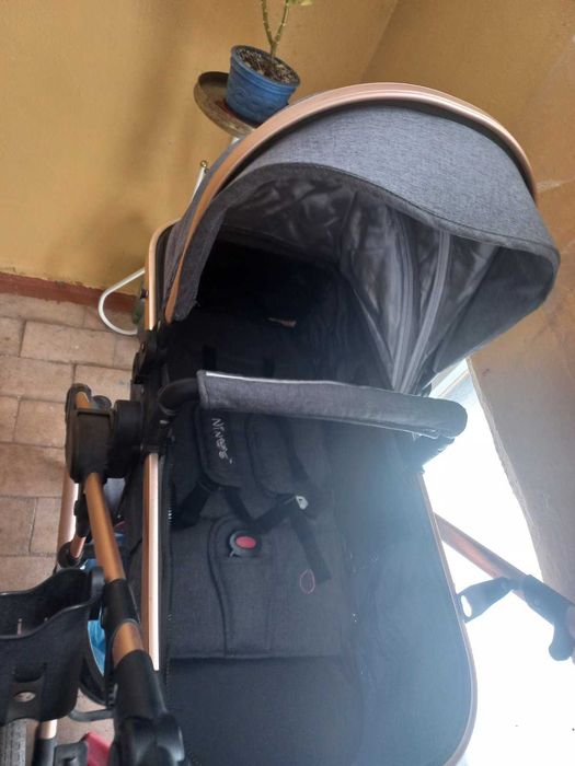 Дитяча коляска трансформер 2 в 1 Ninos Freelander Grey.