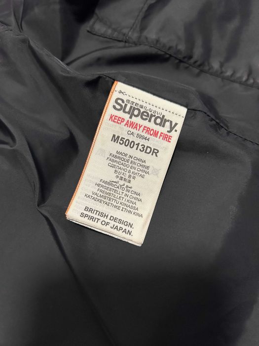 SUPERDRY kurtka zimowa chlopiec męska S czarna gruba oryginalna