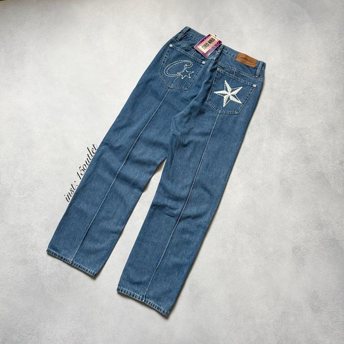 Джинси Corteiz C-Star Denim Джинсы Штаны Кортез Черные Синие