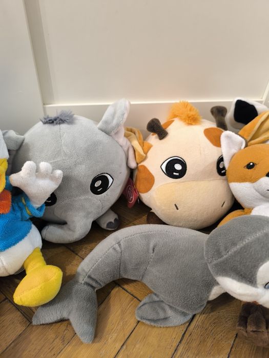 Maskotki pluszaki torebki pluszowe dla dziewczynki zebra lis słoń