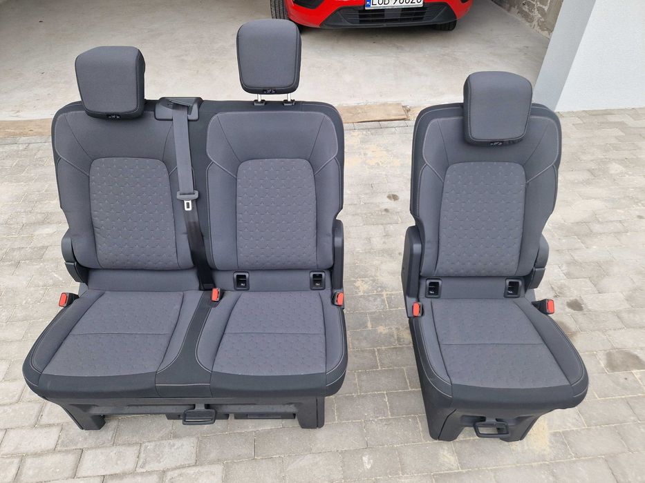 FOTELE FORD transit custom Tourneo 2024 trzeci rząd tył