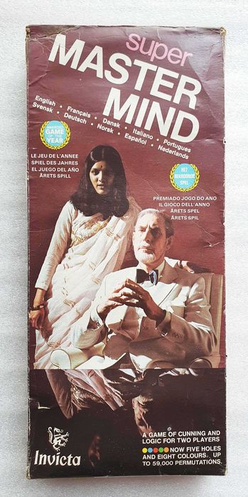 Antigo Jogo ~ "SUPER MASTER MIND" ~ Invicta 1972 ~ Completo ~ RARO