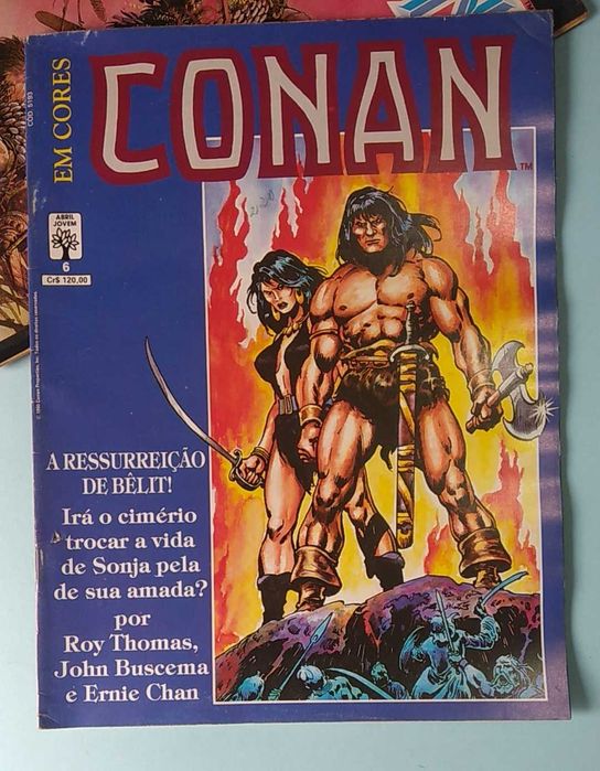 7 Revistas CONAN SAGA, ESPADA SELVAGEM, CONAN em CORES formato A4
