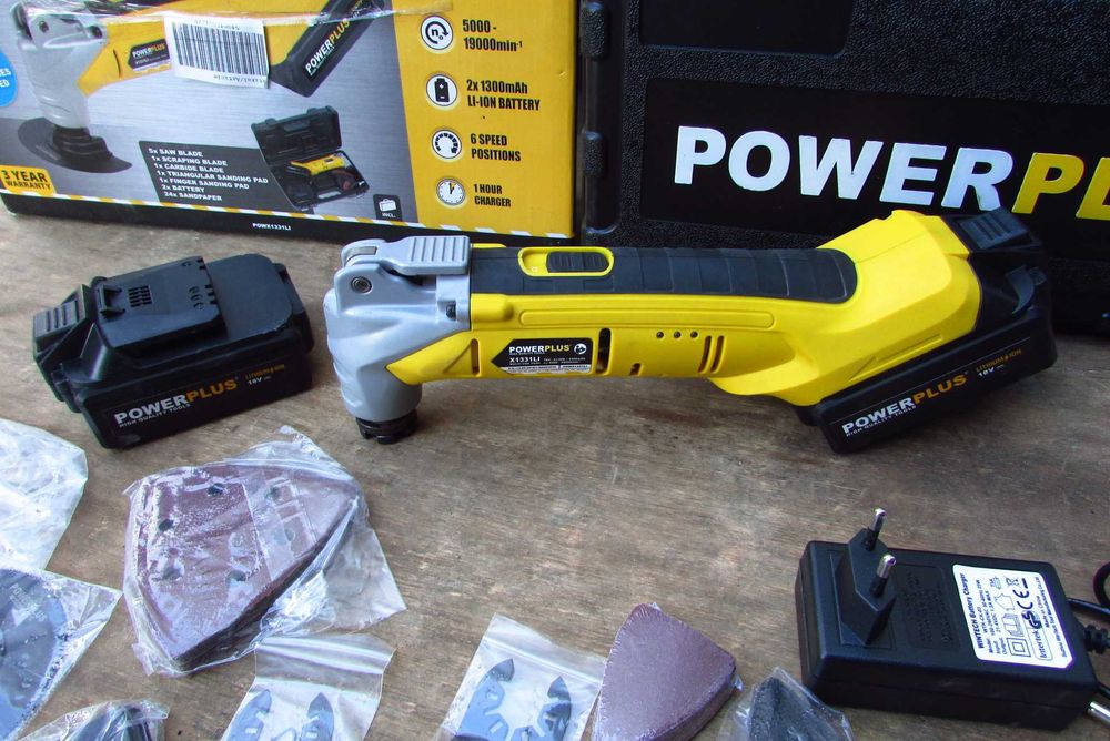 Акумуляторний реноватор, мультиінструмент Powerplus POWX1331LI(Бельгія