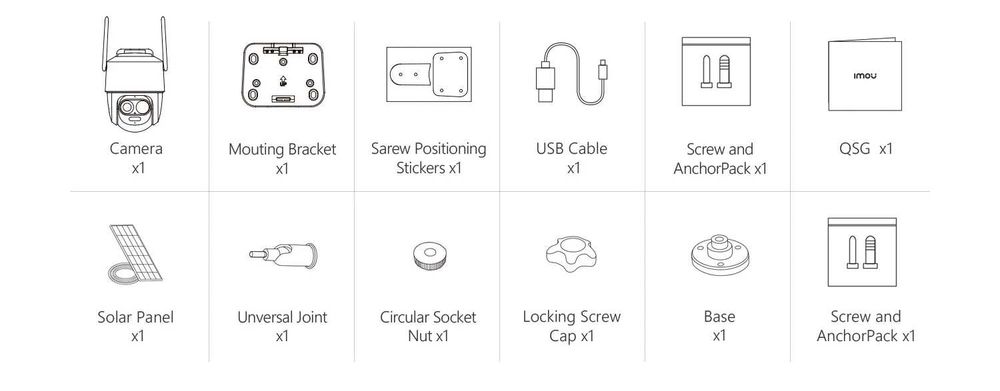 IМOU Cell PT 2C 5MP Wi-Fi акум. 5000 mAh Сонячна Панель Zoom 8х