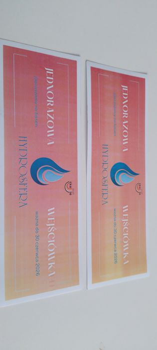 Podwójna wejsciówka do Hydrosfera KIETRZ sauny baseny bez limitu!!!