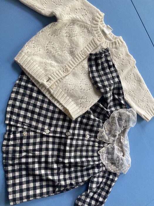 Zestaw sukienka i sweterek H&M rozmiar 68