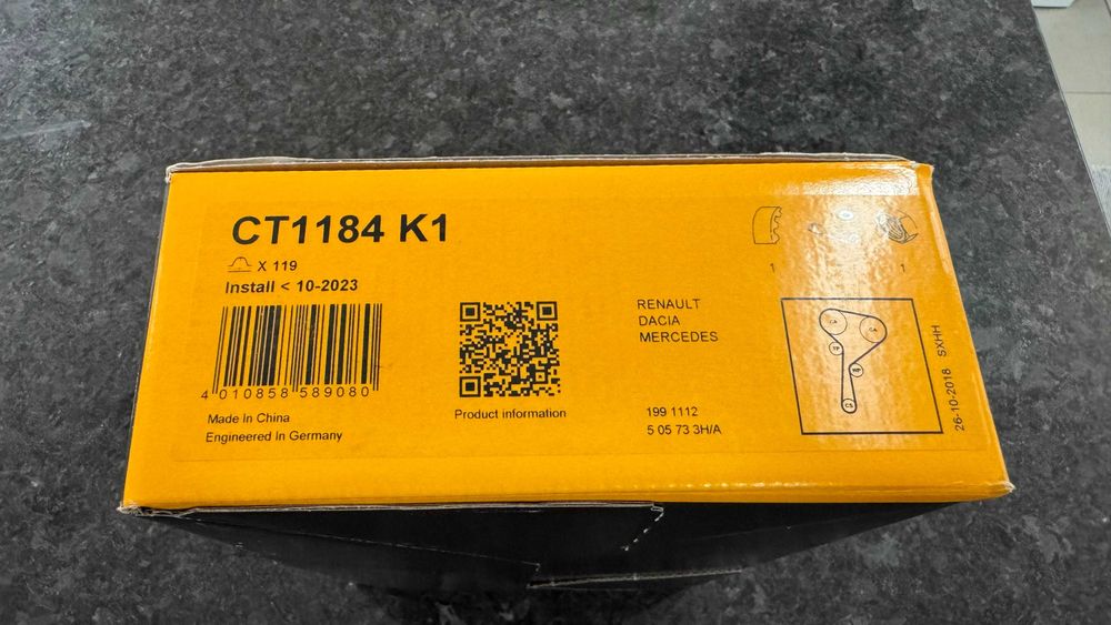 Kit correia de distribuição Mercedes 180, Renault 1.5 dci, Dacia