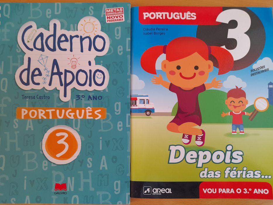 Livros de apoio do 1° ciclo - Português e Inglês