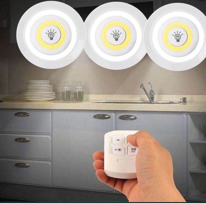 Luzes Led sem fio com controle remoto
