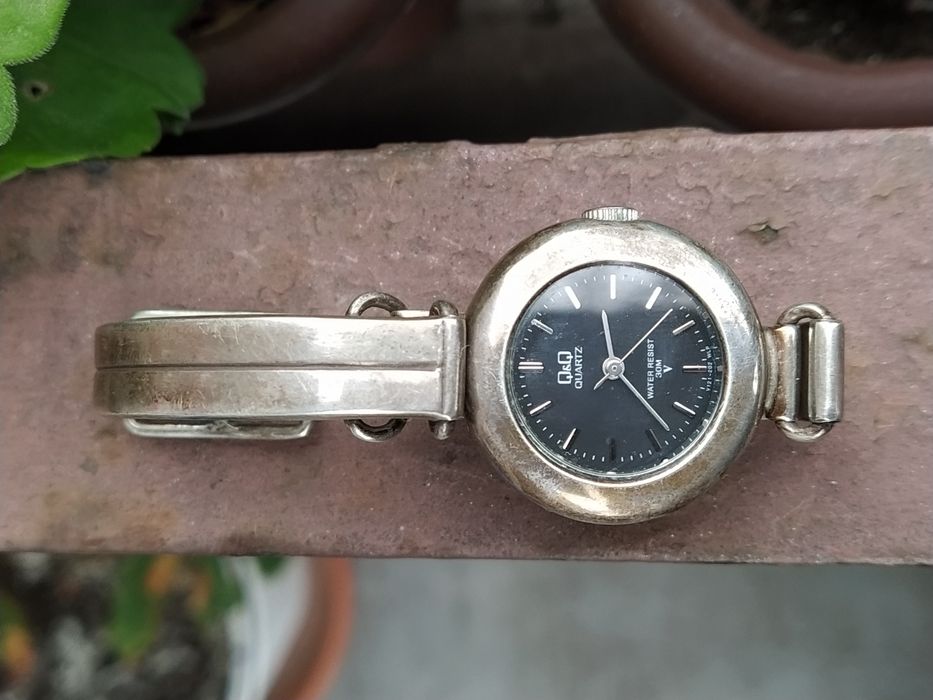 Srebrny zegarek damski.Cały ze srebra.Srebro pr. 925.Lata 80'te Retro