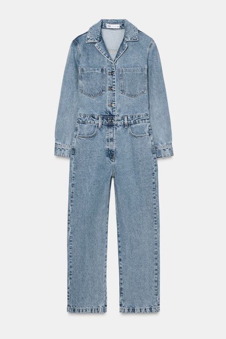 Довгий комбінезон джинсовий ZARA z1975