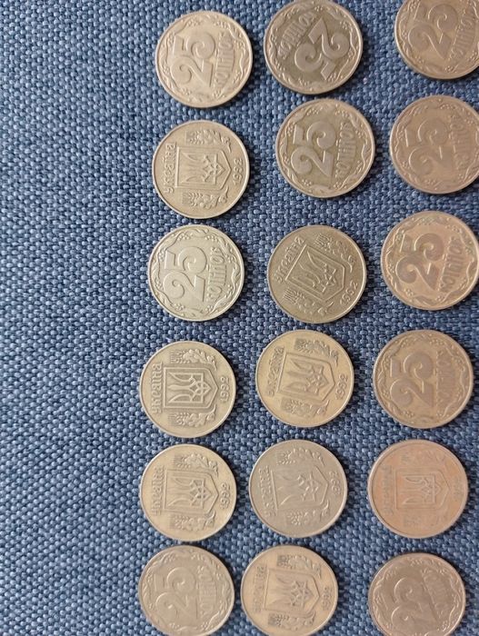 Монеты гривны 50к,25к,10к,5к