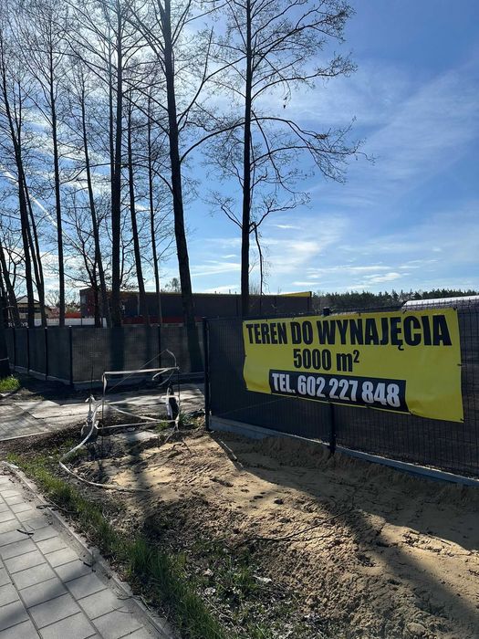 Łódź/Widzew - działka do wynajęcia 5000 m2 ul.Rokicińska