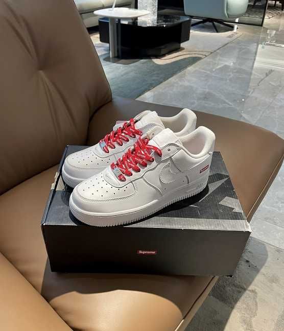 Nike Air Force 1 Low Supreme White R.45