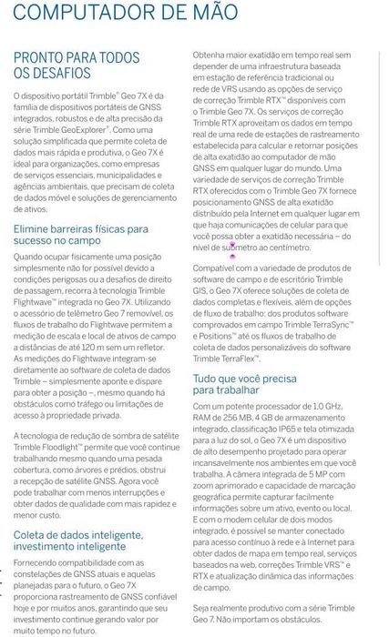 GPS Trimble Geo7x FloodLight