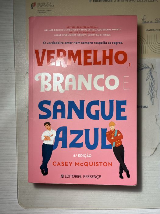 Livro “Vermelho, Branco e Sangue Azul”