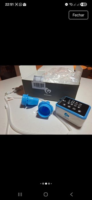 Bomba extração de leite materno - Bellababy - Nova