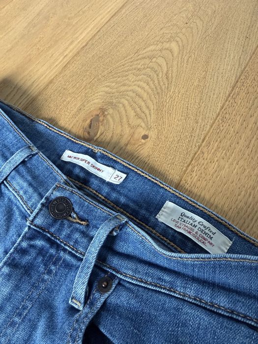 Jeansy Levis rurki W27 L30
