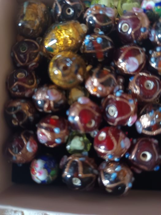 contas de vidro Murano de trabalho de abajur, lindas contas de joias d