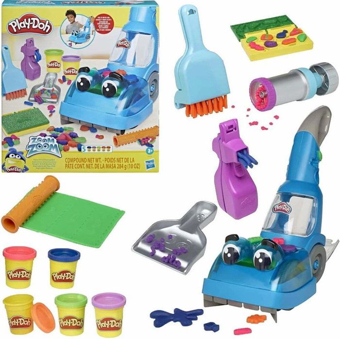 Play-Doh Ciastolina odkurzacz Wesoły zestaw sprzątający F3642
