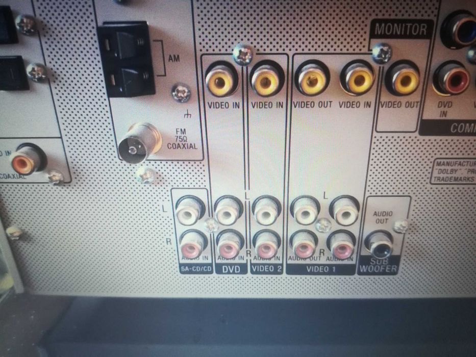 Amplituner Sony STR-DE400 5.1 Pro-Logic+kolumny Sony SS-L90-stan BDB