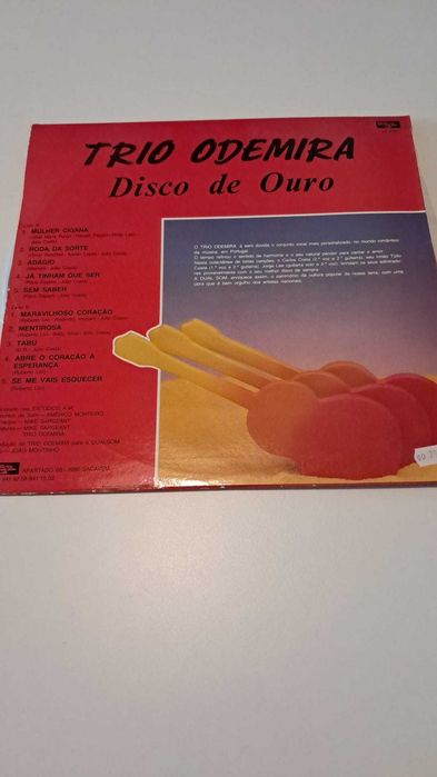 vinil Trio Odemira - Disco de Ouro