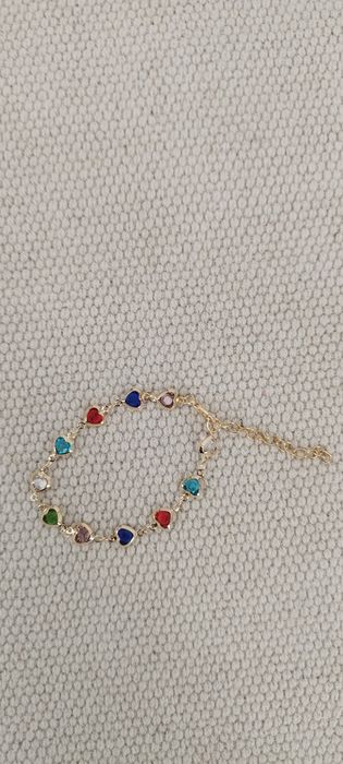 Bransoletka damska serca nowa