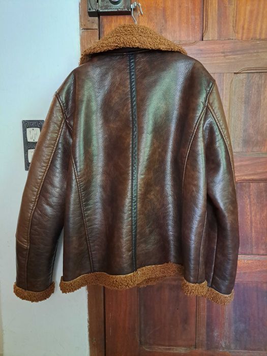 Casaco de Cabedal Castanho Zara