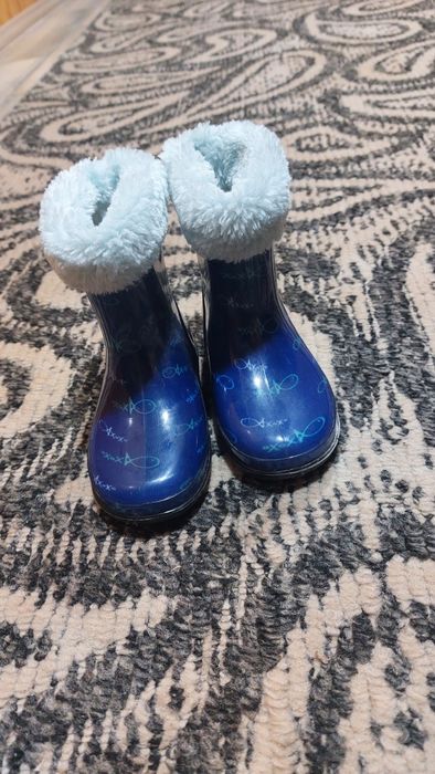 Резинові чобітки для хлопчика 14 см устілка