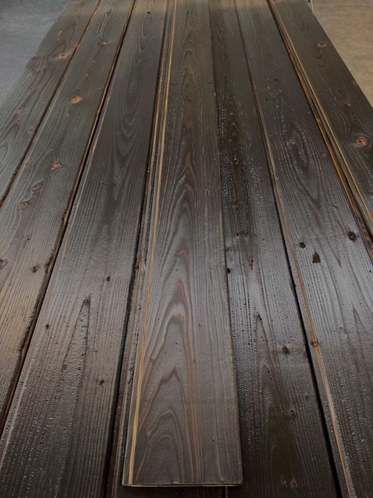 Deski elewacyjne opalane Shou Sugi Ban Podbitka Szalówka deska opalana