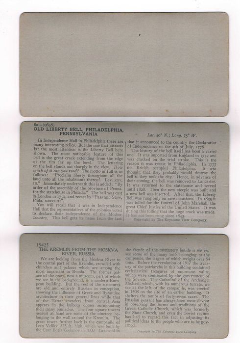 53 estereoscopias com curiosas imagens de todo o Mundo. 1900 a 1930.