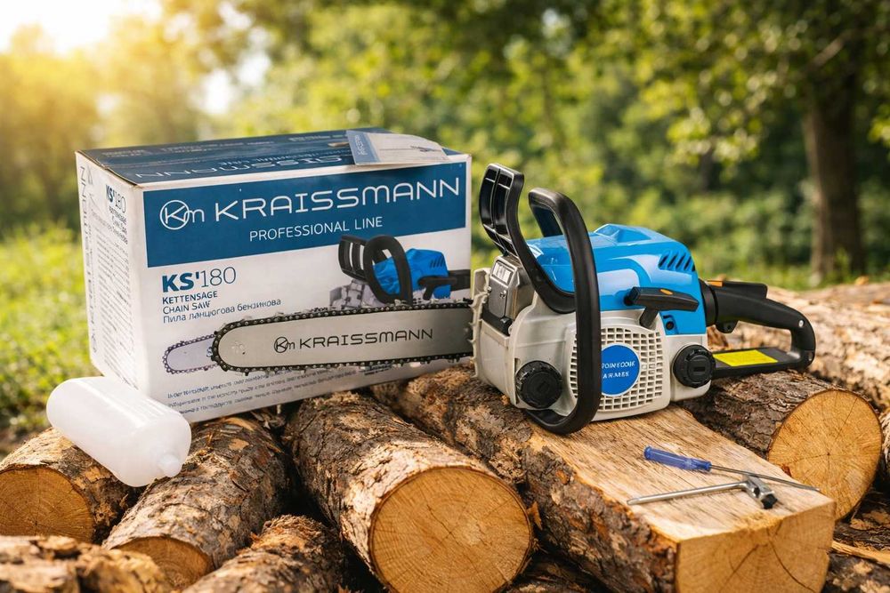 Бензопила KRAISSMANN KS'180 (шина 350 мм, 32 куб. см)
