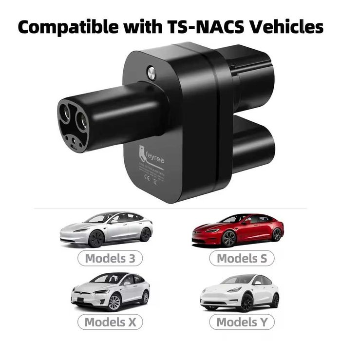 Адаптер перехідник CCS2 NACS Tesla Guwieyg Beret Feyree Teschev