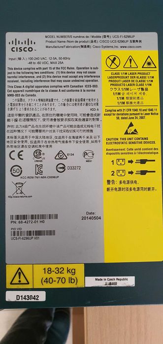 Комутатор Cisco UCS 6296UP