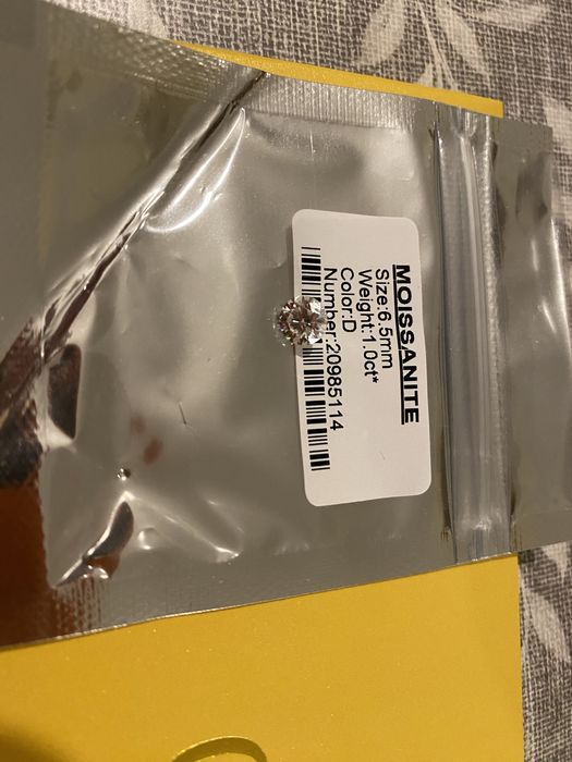 Moissanite qualidade VVS1 excelente