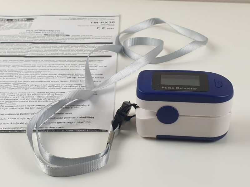 Pulsoksymetr TM-PX30 Tech-Med niebieski