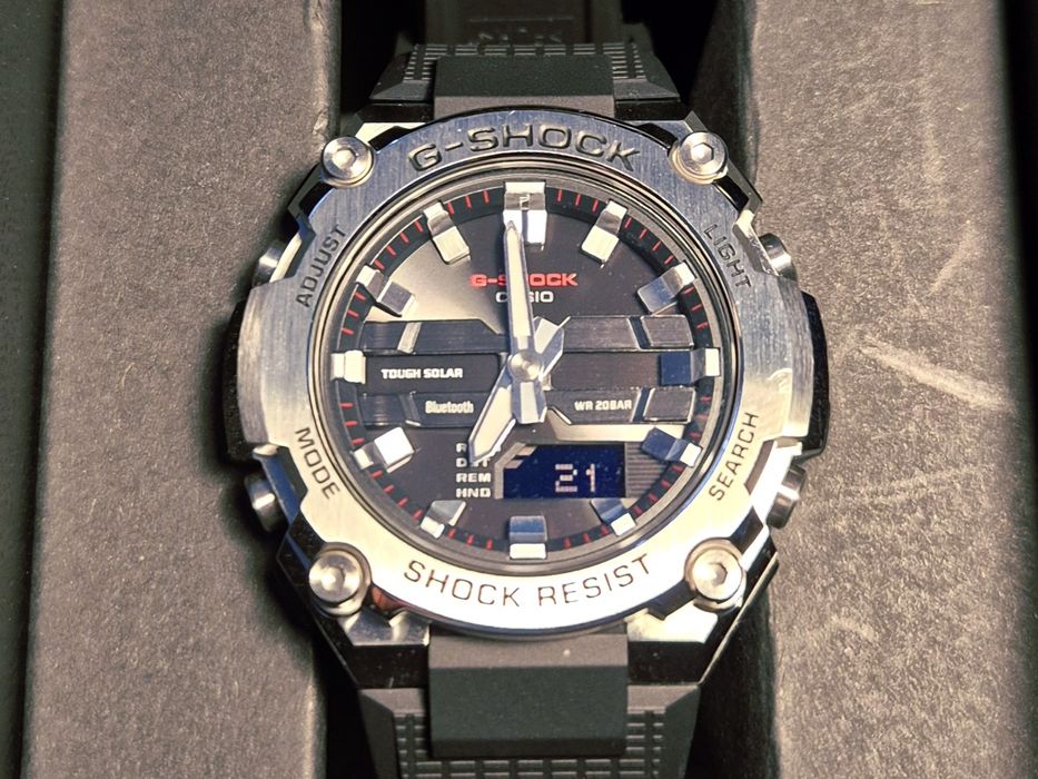 Relógio Solar Casio G-SHOCK GST-B600 + Bluetooth