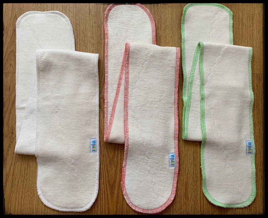 3-pack wkłady długie bambusowe nowe 3-warstwowe