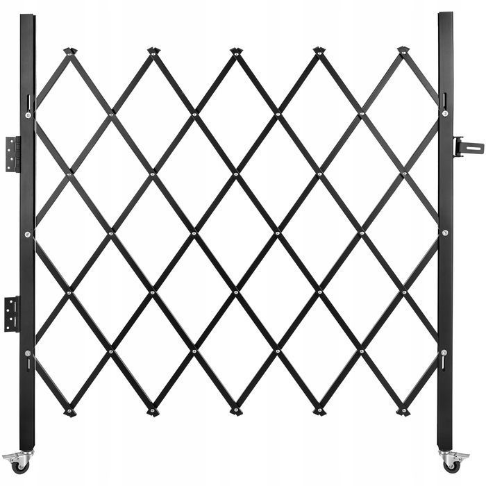 Bramka zabezpieczająca VEVOR składana 48X66 cm mocna stalowa Z kłódką