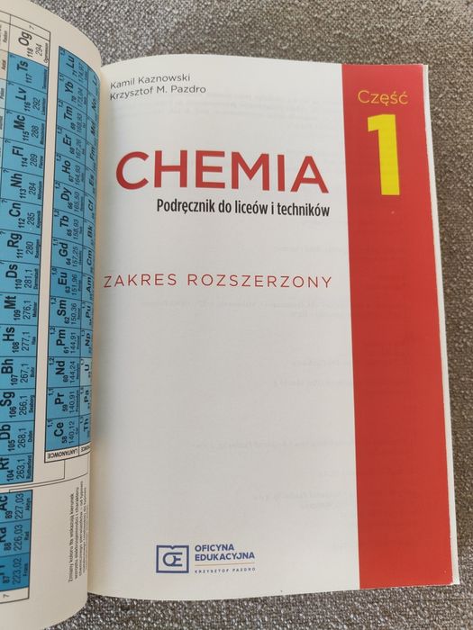 Podręcznik do chemii poziom rozszerzony cz. 1